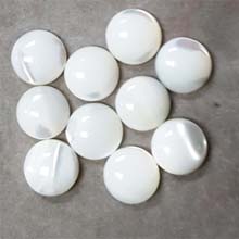 12MM ROUND CABOCHON MOP WHITE(10PCS/BAG)